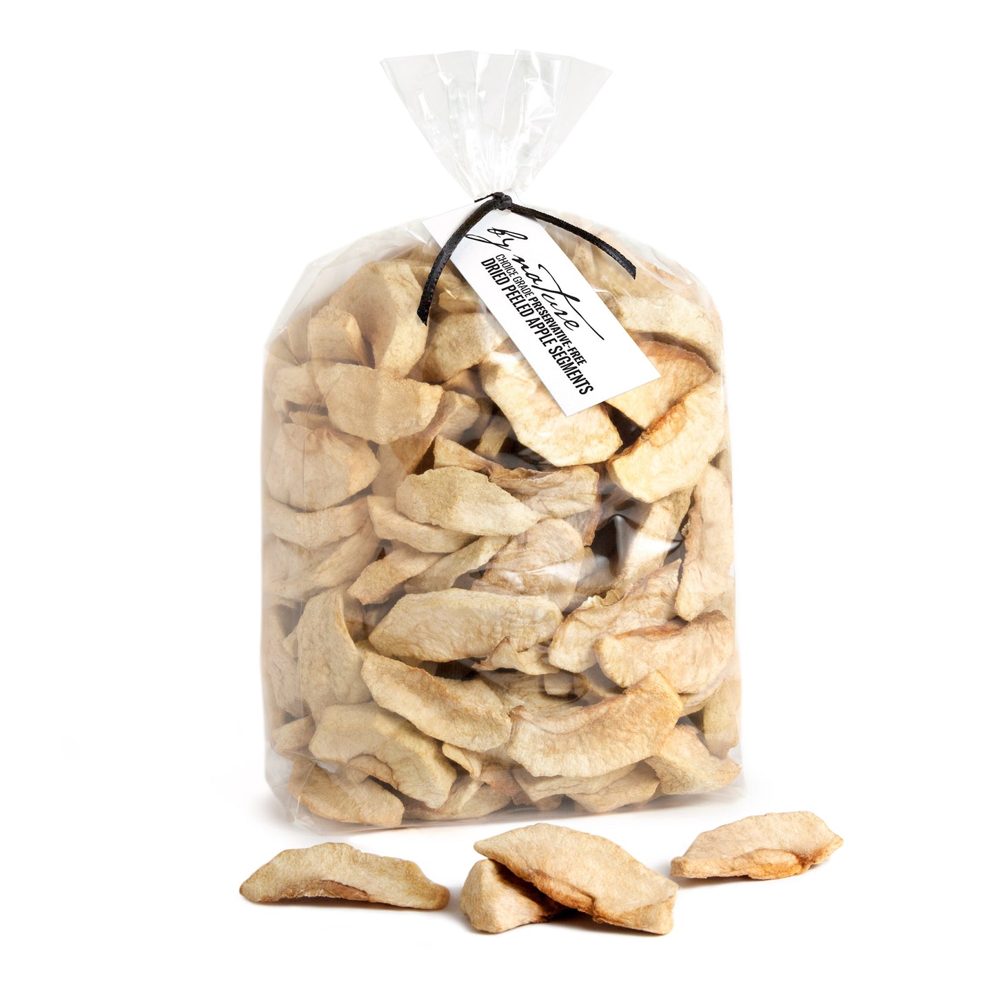 BY NATURE Dried Apple Segments, 1kg - preservative-free.
