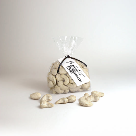 BY NATURE Himalayan Rock Salt Cashews, 100g - raw, activated, dried not roasted.