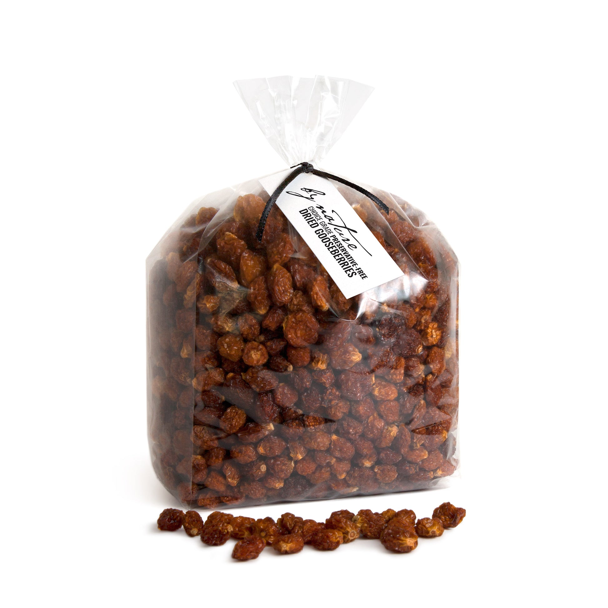 BY NATURE Dried Gooseberries, 1kg - preservative-free.