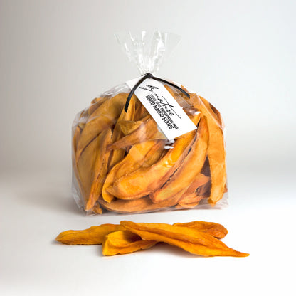 BY NATURE Dried Mango Strips, 500g - sulphur-free.