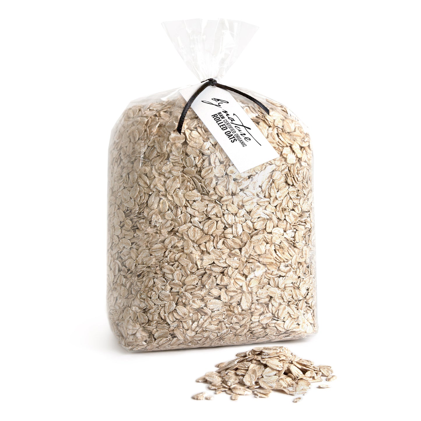 BY NATURE Rolled Oats, 1kg - raw, certified organic at source.