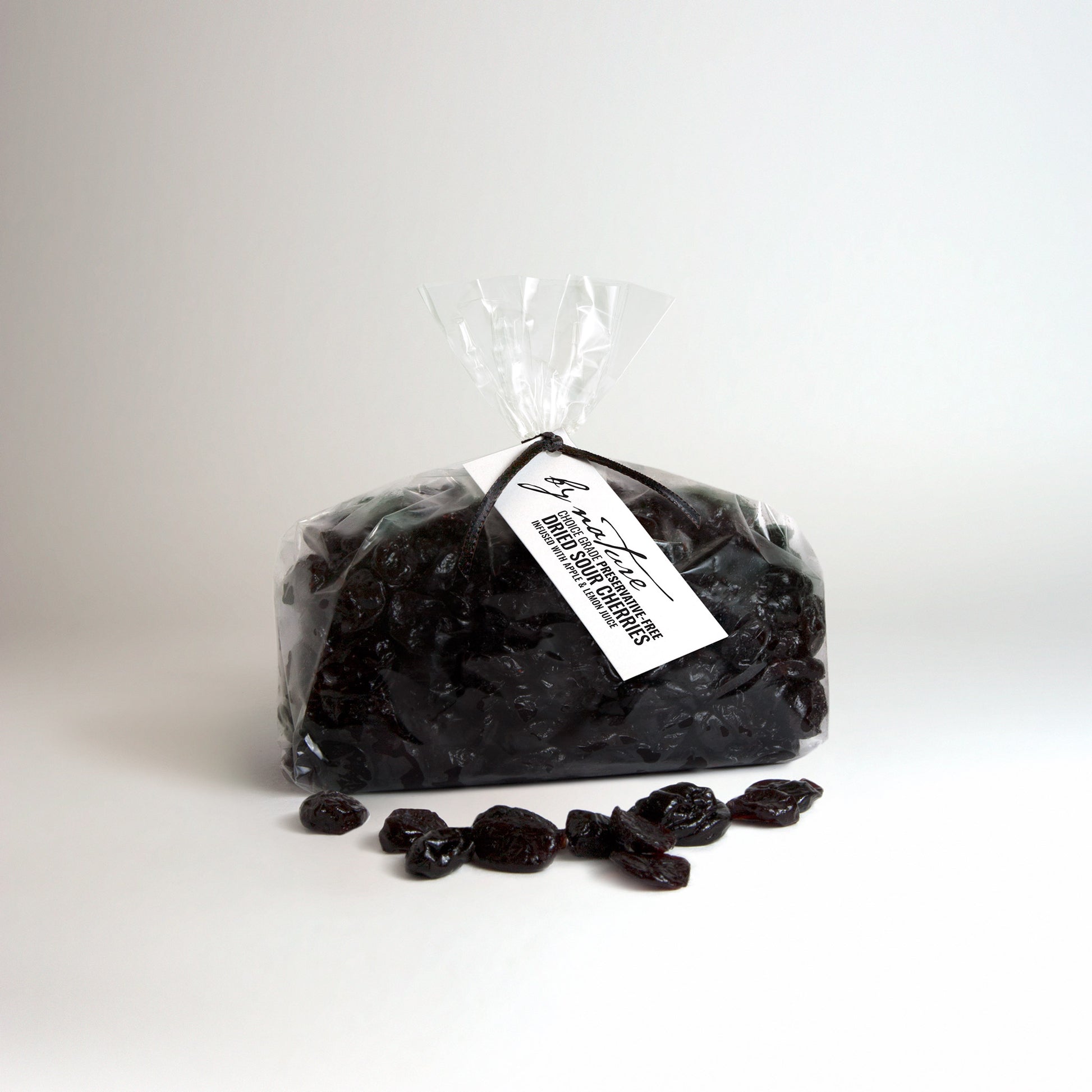 BY NATURE Dried Sour Cherries, 500g - apple juice infused, preservative-free.