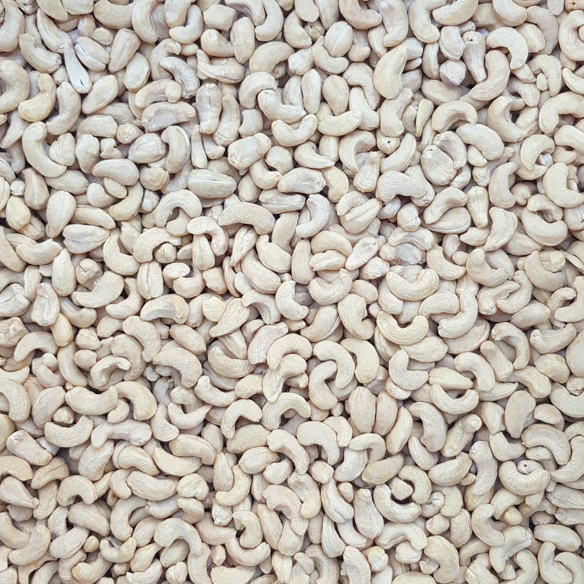 Full frame overhead image of BY NATURE Cashew Nuts - raw.