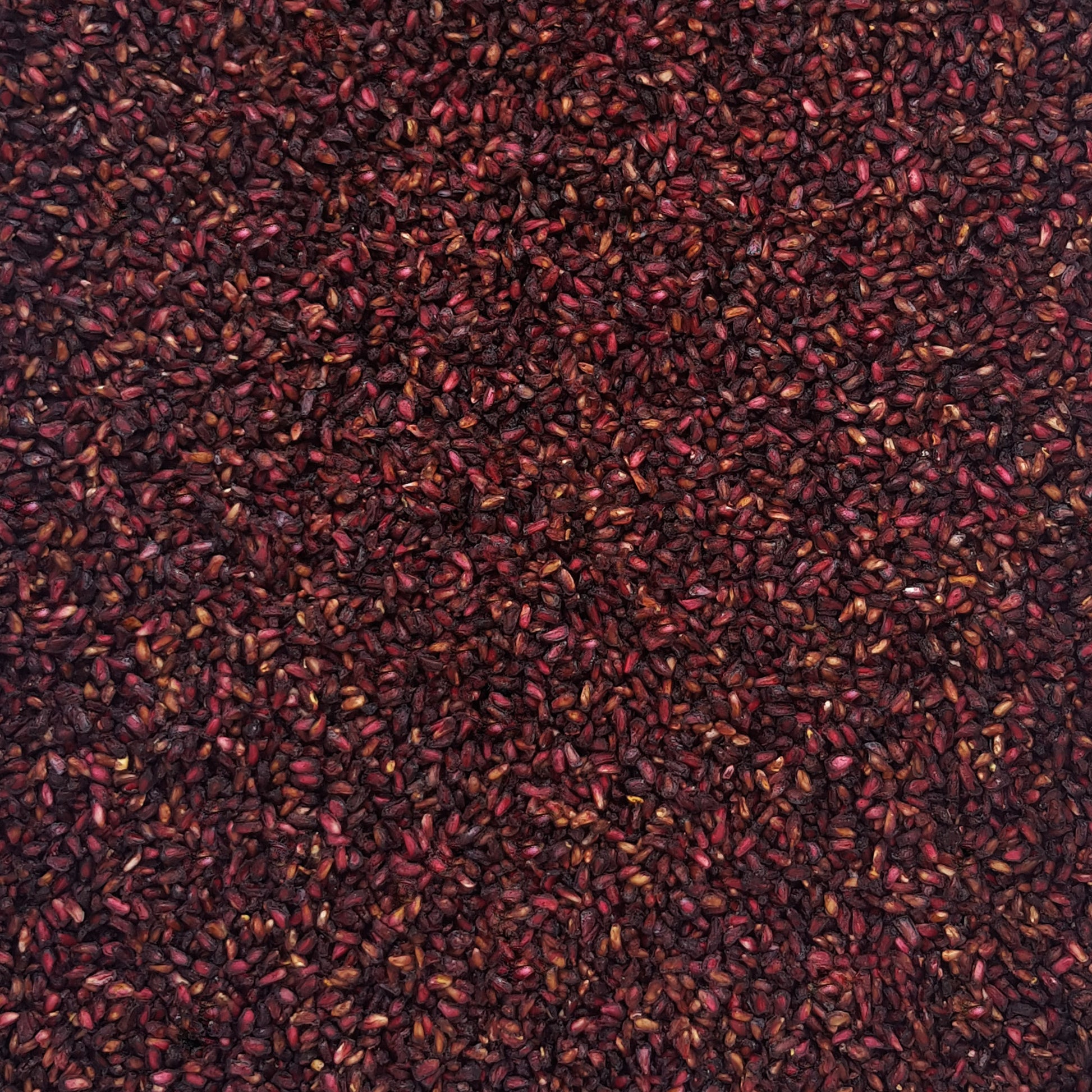 Full frame overhead image of BY NATURE Dried Pomegranate Arils - preservative-free.