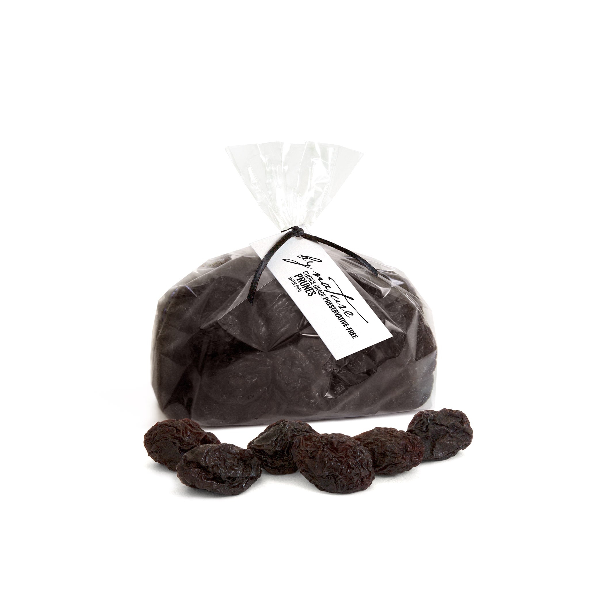 BY NATURE Prunes with pips, 500g - preservative-free.