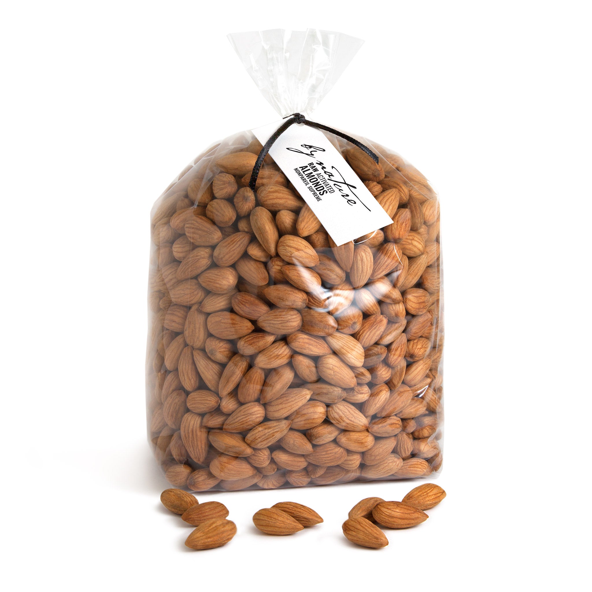BY NATURE Activated Almonds, 1kg - Nonpareil Supreme variety, raw, unpasteurised, dried not roasted.