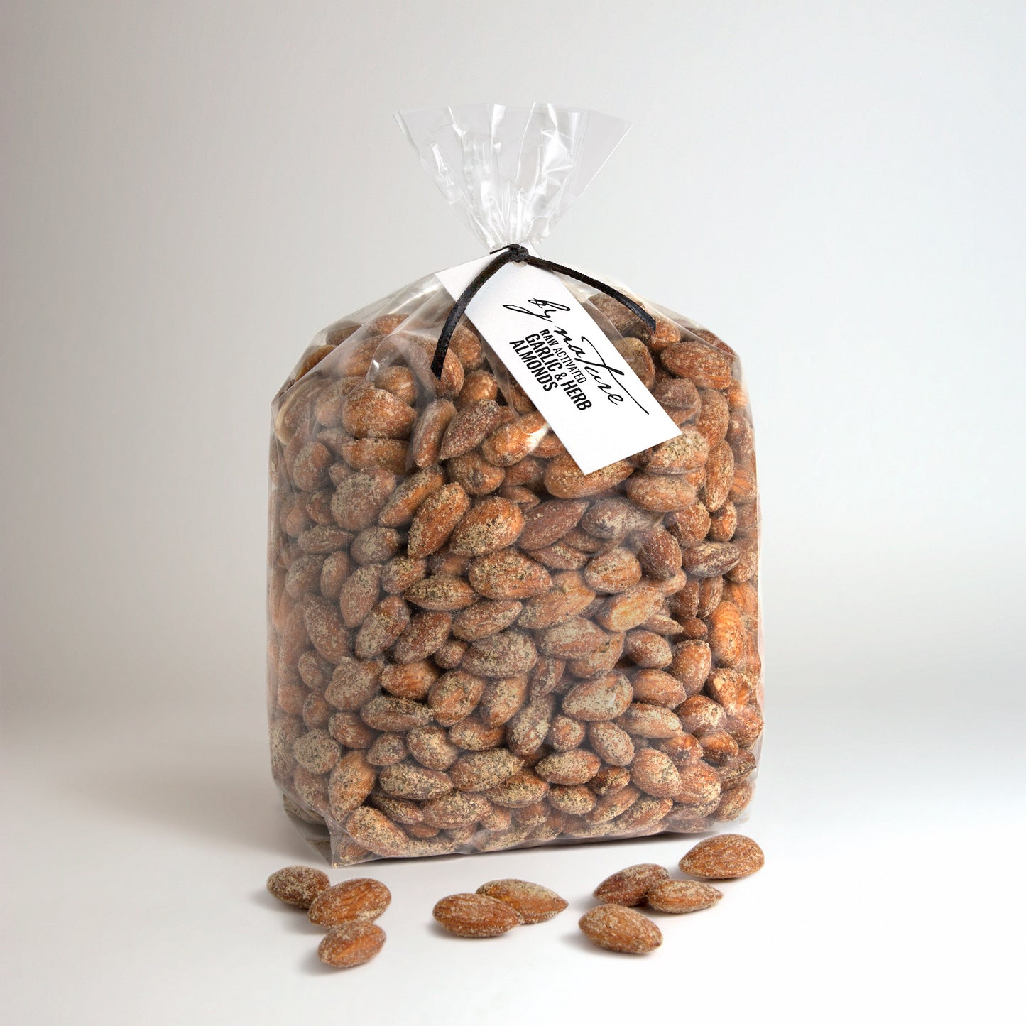 BY NATURE Garlic & Herb Almonds, 1kg - raw, activated, dried not roasted.