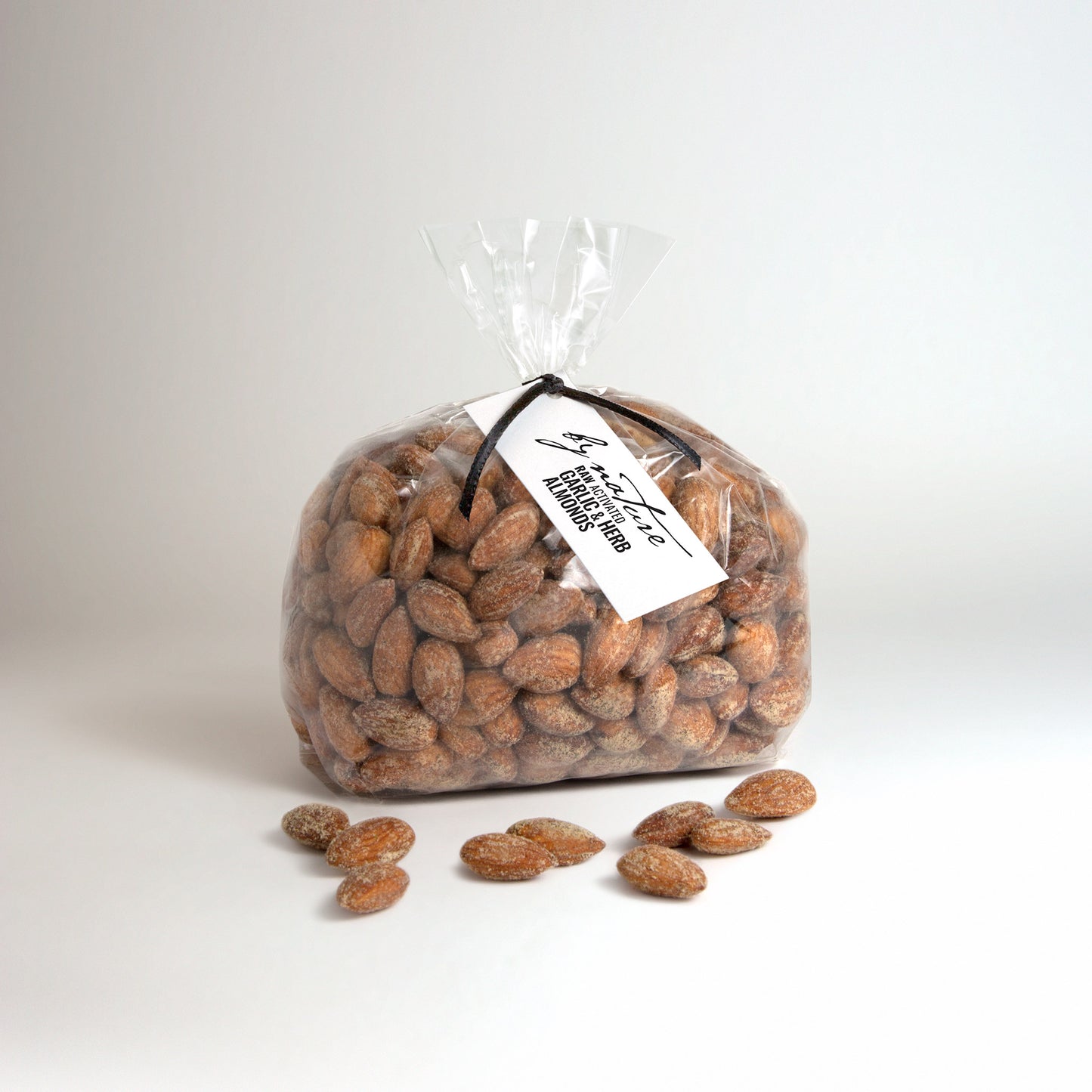 BY NATURE Garlic & Herb Almonds, 500g - raw, activated, dried not roasted.