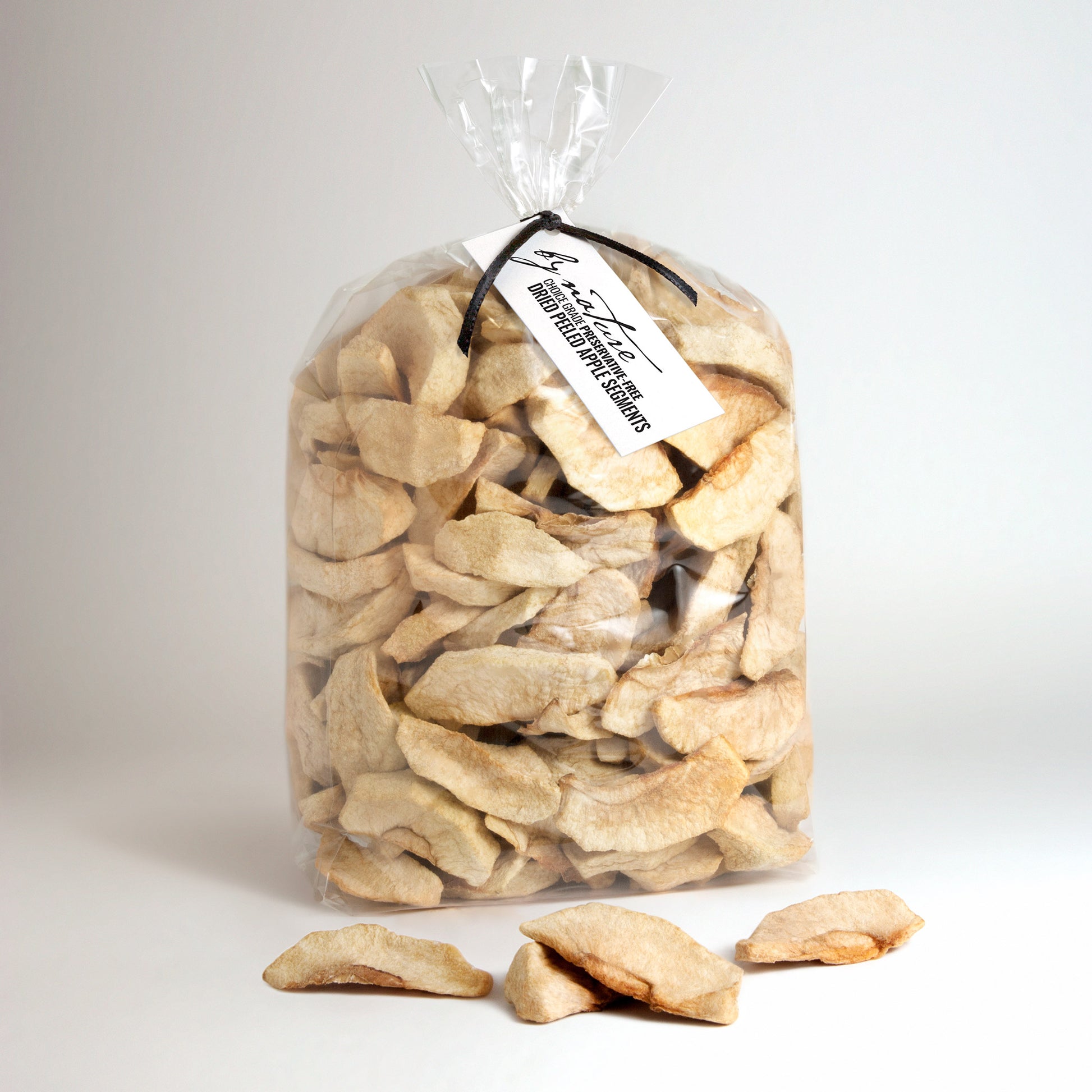 BY NATURE Dried Apple Segments, 1kg - preservative-free.