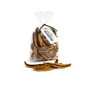 BY NATURE Dried Banana Strips, 100g - certified organic at source, preservative-free.
