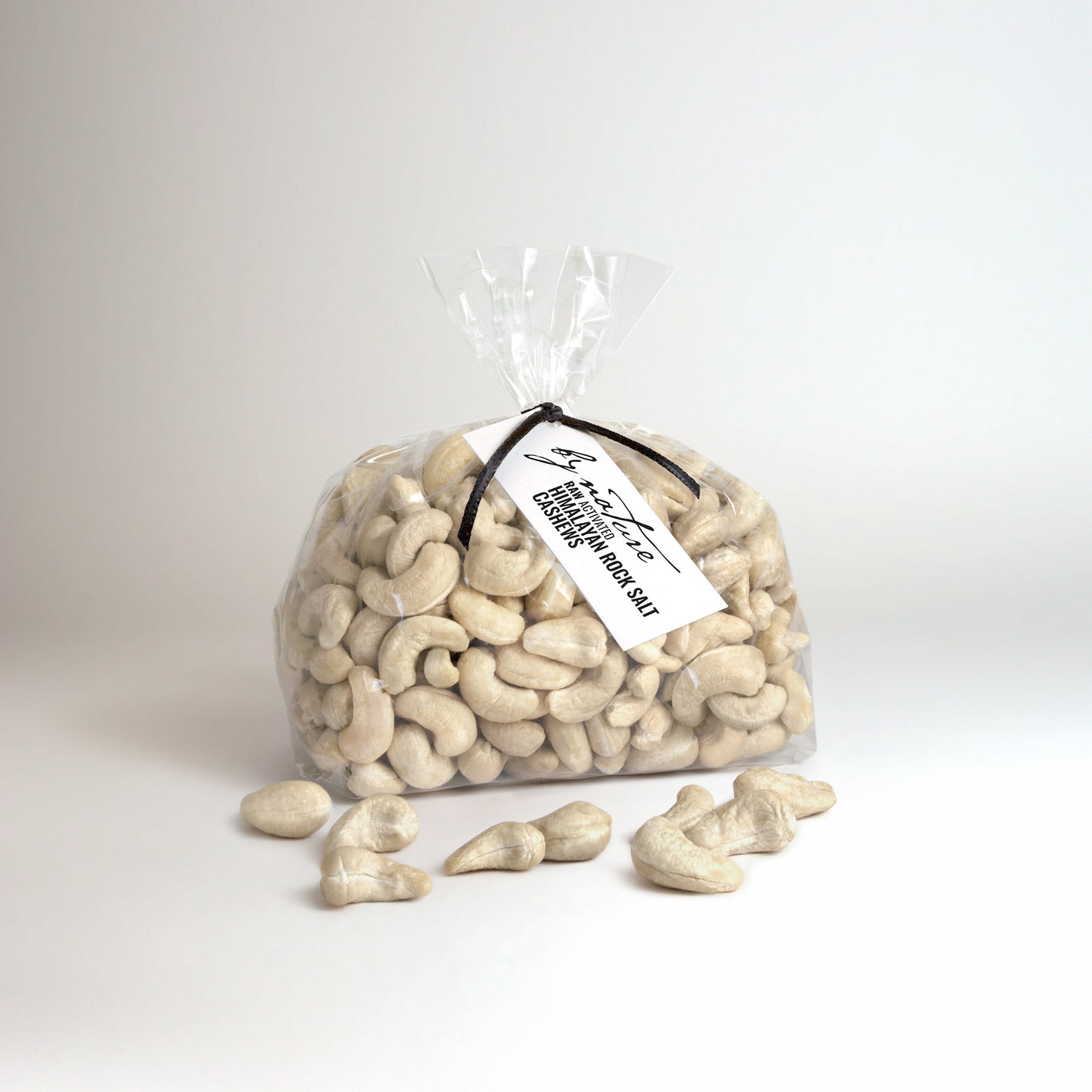 BY NATURE Himalayan Rock Salt Cashews, 500g - raw, activated, dried not roasted.