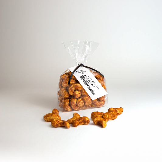 BY NATURE Thai Red Curry Cashews, 100g - raw, activated, dried not roasted.