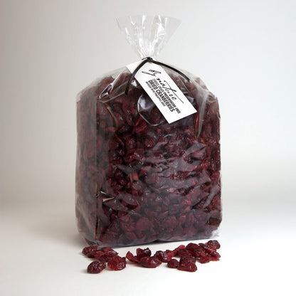 BY NATURE Dried Cranberries, 1kg - pineapple juice infused, preservative-free.