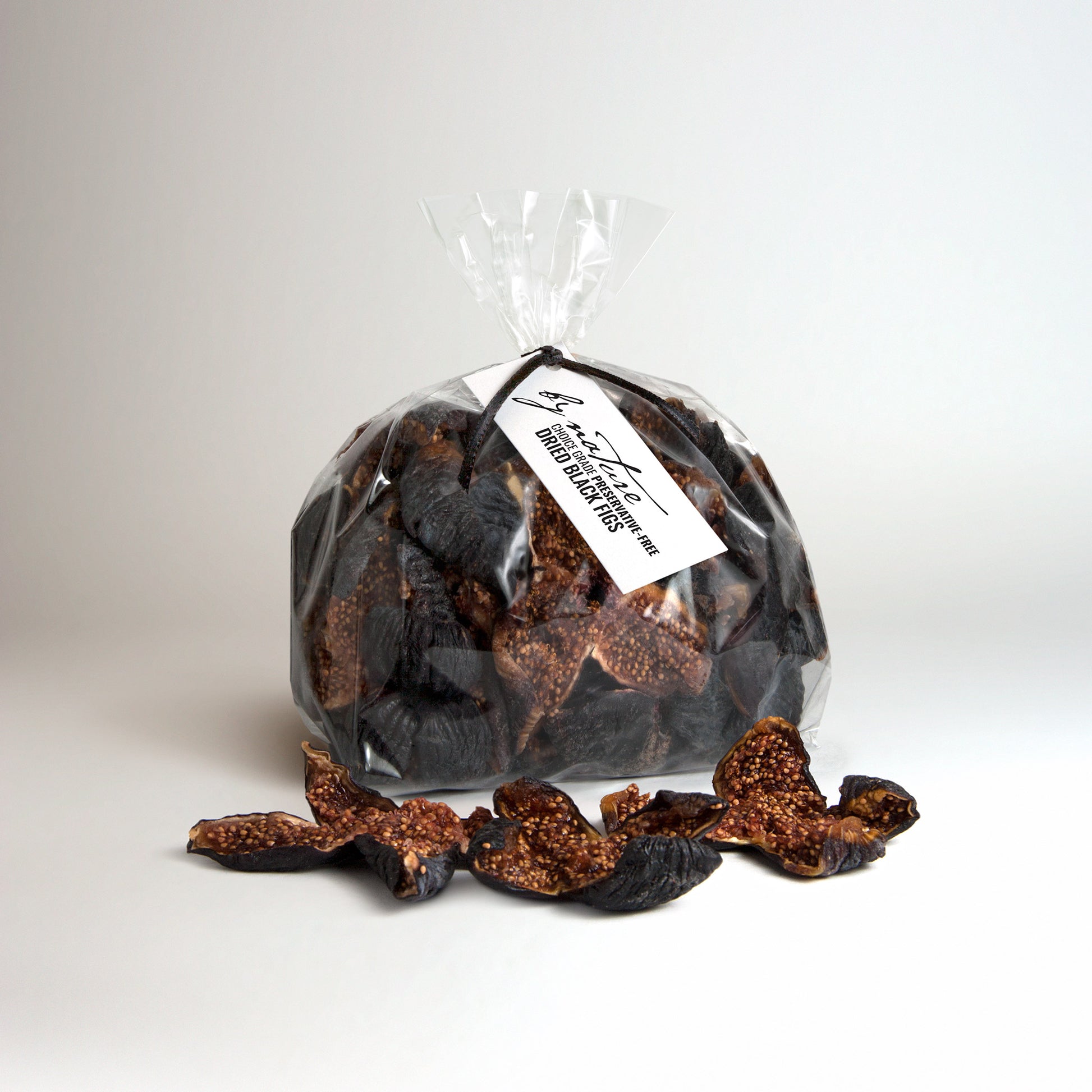 BY NATURE Dried Black Figs with skin, 500g - preservative-free.