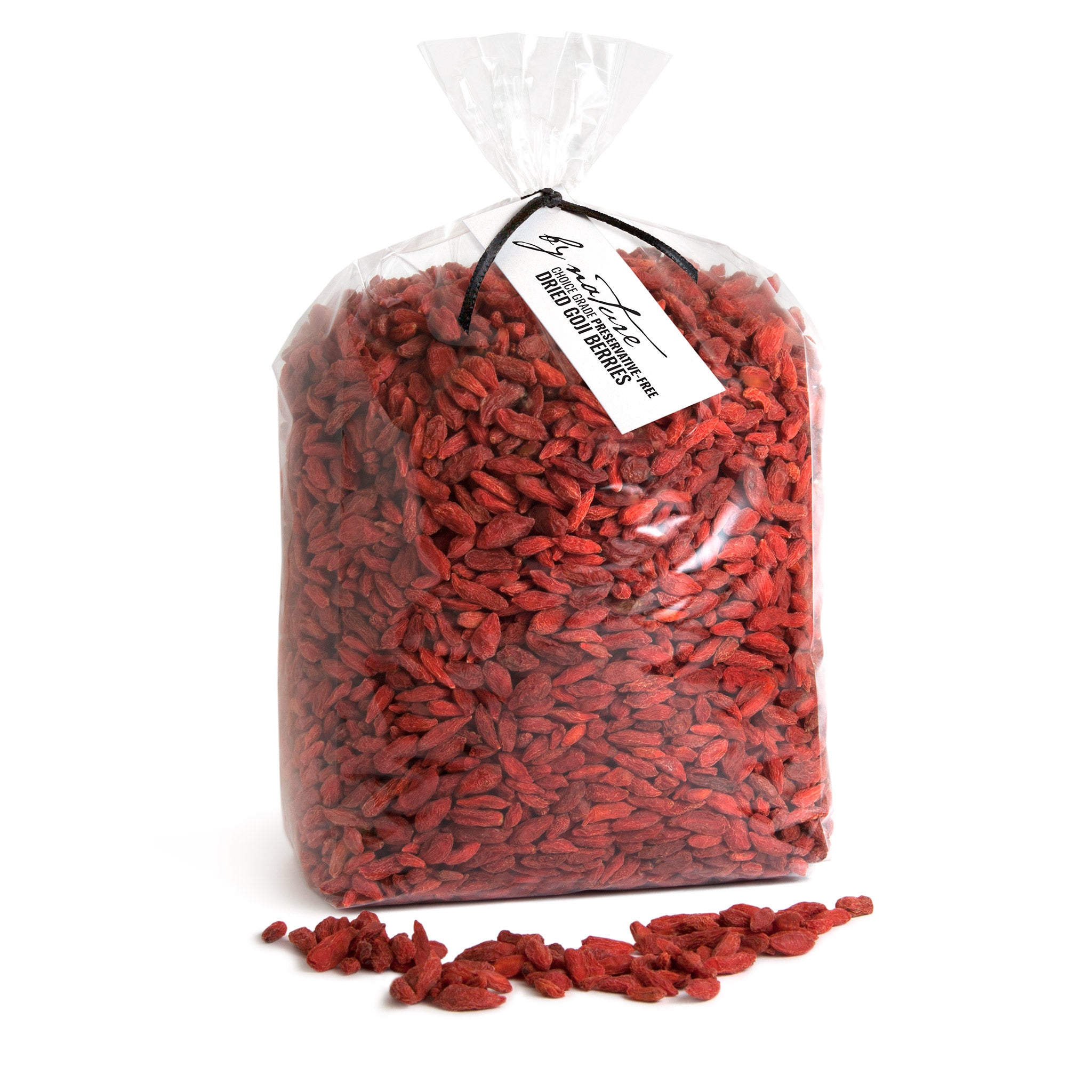 BY NATURE Dried Goji Berries, 1kg - preservative-free.