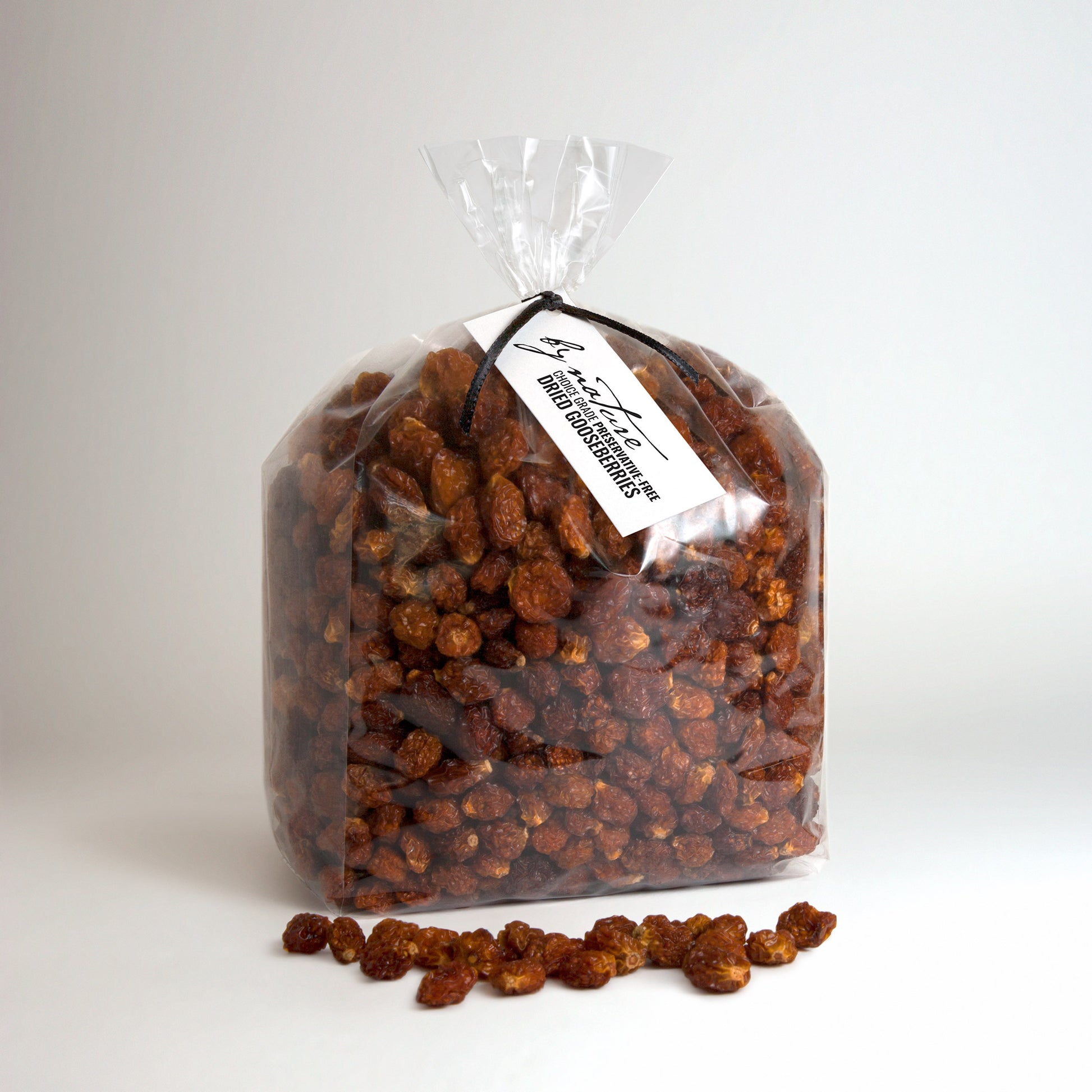 BY NATURE Dried Gooseberries, 1kg - preservative-free.