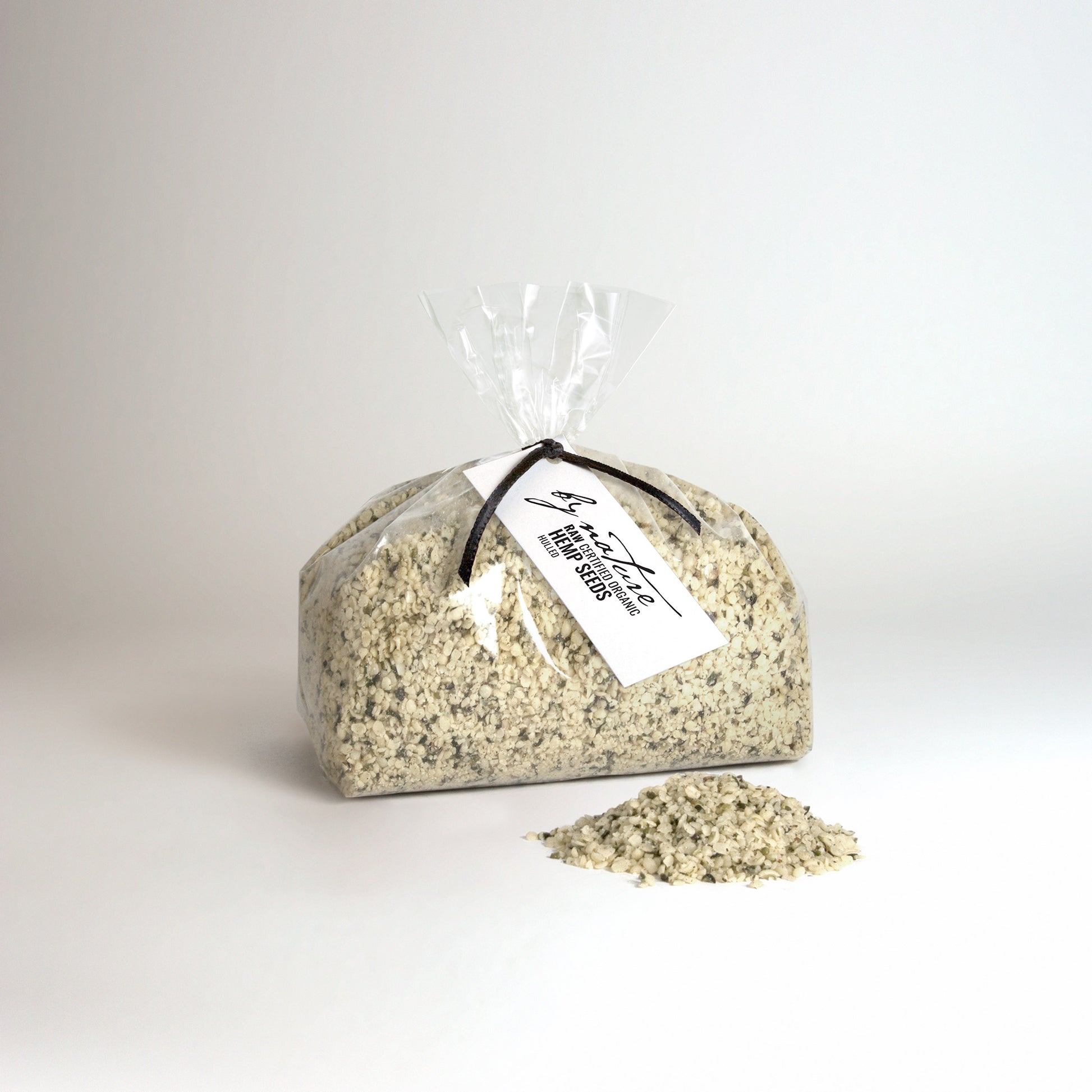 BY NATURE Hemp Seeds, 500g - hulled, raw, certified organic at source.