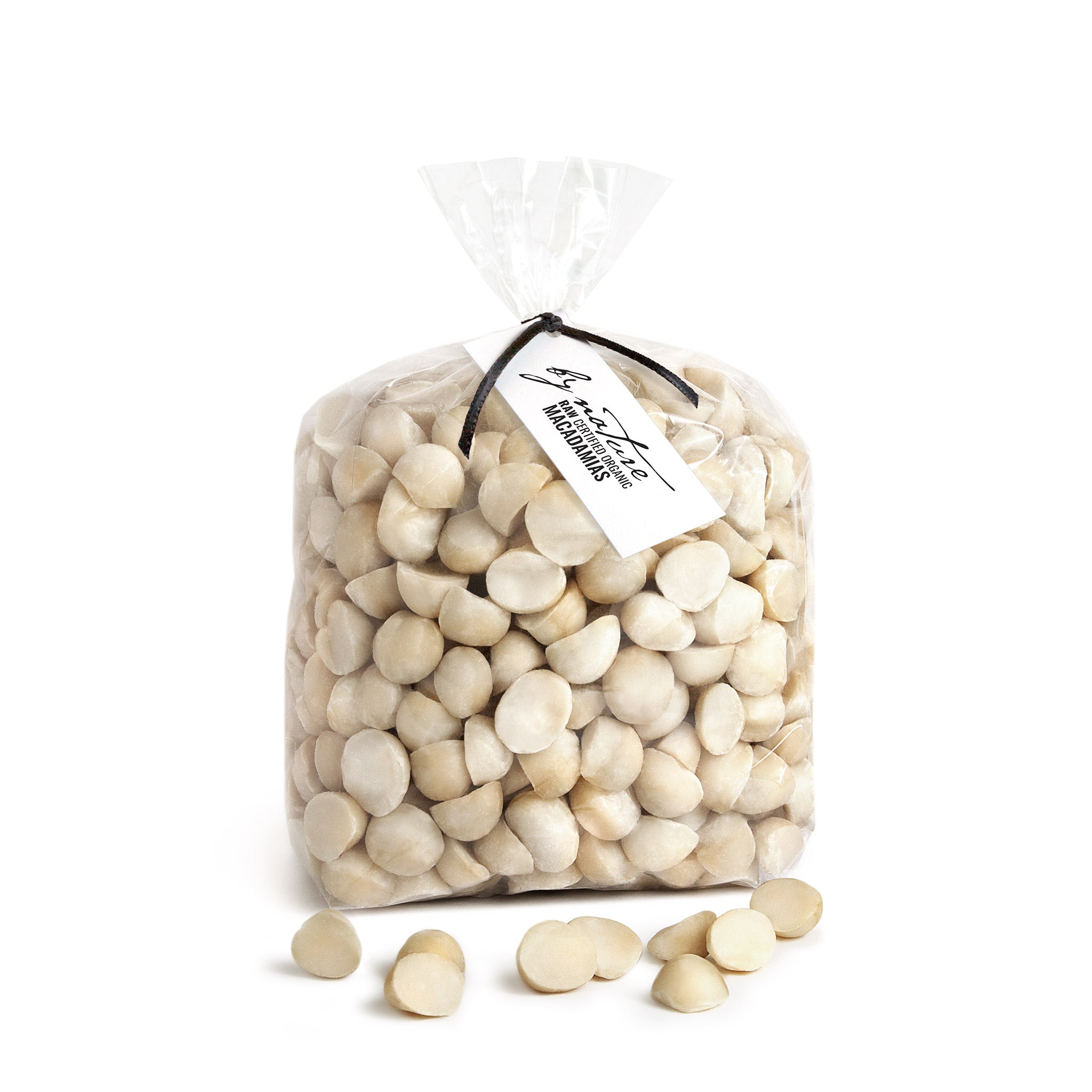 BY NATURE Macadamia Nuts, 1kg - certified organic at source, raw.