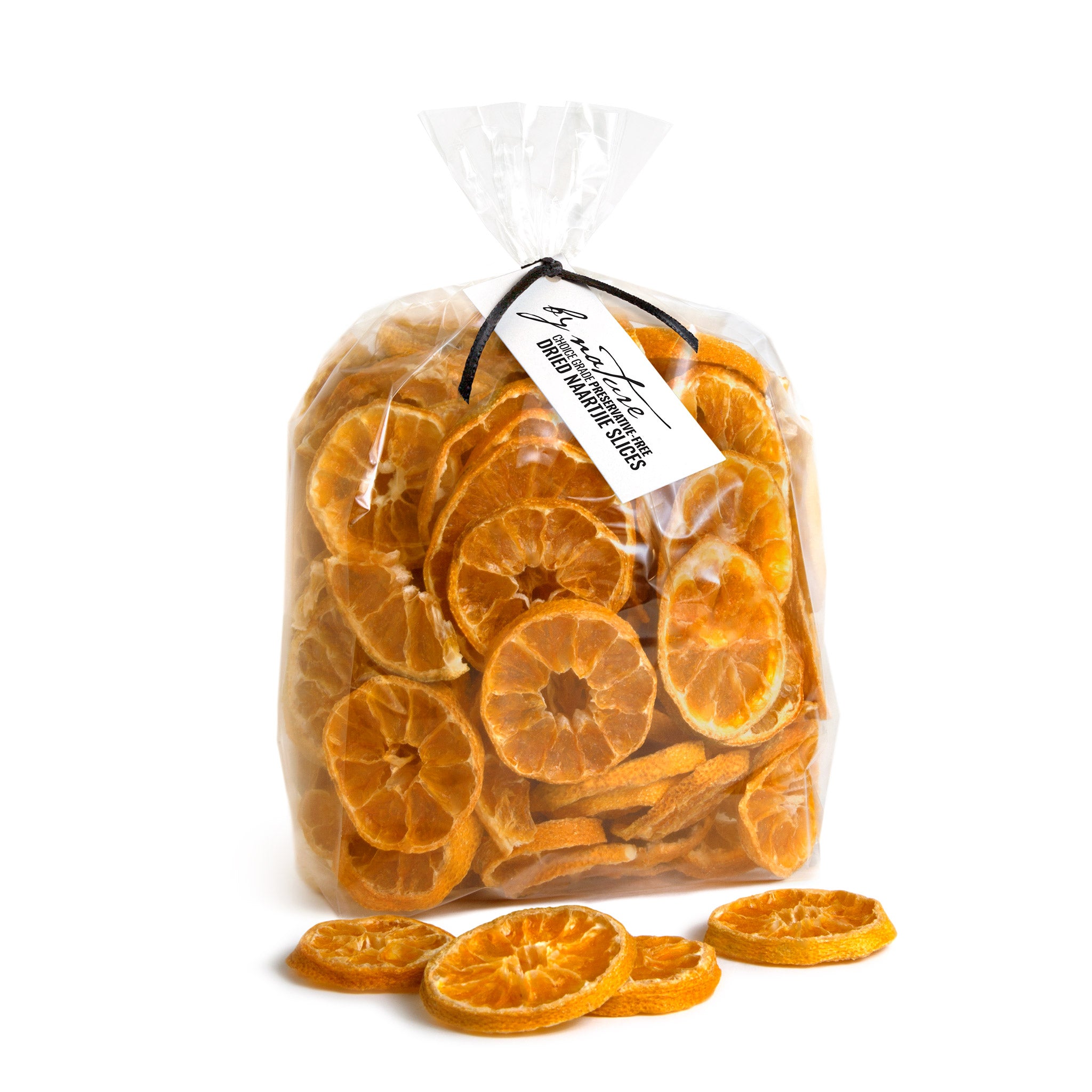 BY NATURE Dried Naartjie Slices, 300g - preservative-free.