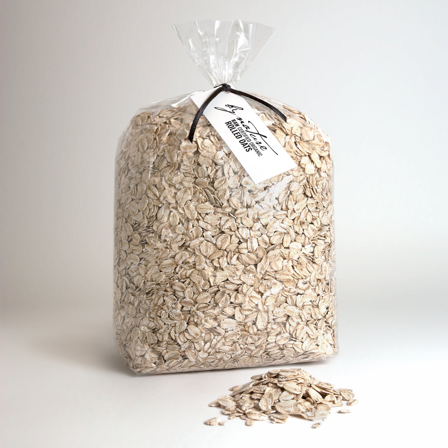 BY NATURE Rolled Oats, 1kg - raw, certified organic at source.