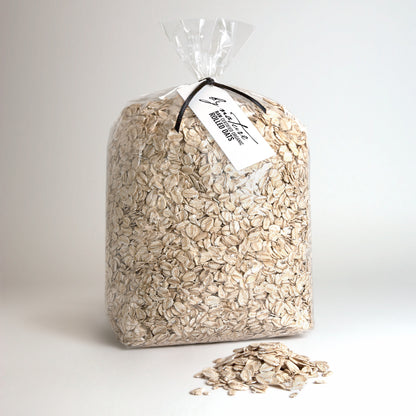 BY NATURE Rolled Oats, 1kg - raw, certified organic at source.