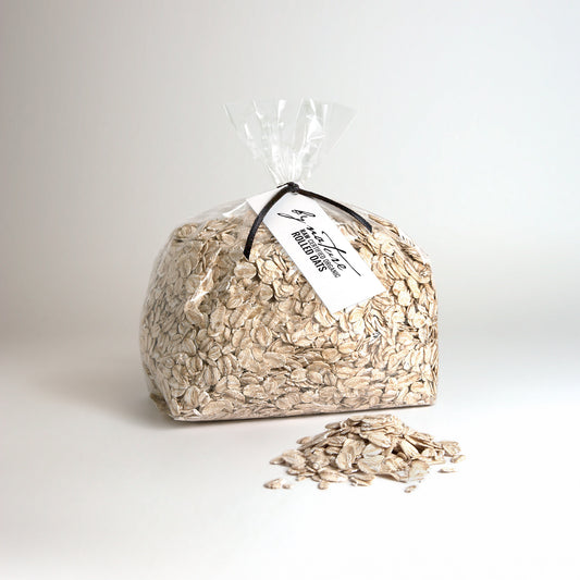 BY NATURE Rolled Oats, 500g - raw, certified organic at source.