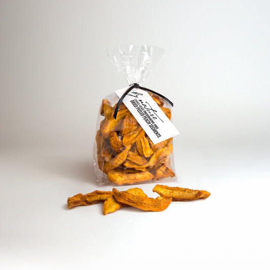 BY NATURE Dried Peach Segments, 100g - peeled, preservative-free.