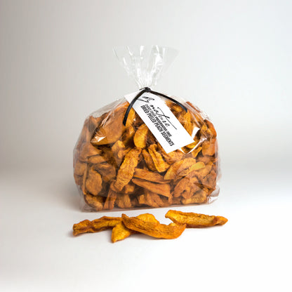 BY NATURE Dried Peach Segments, 500g - peeled, preservative-free.