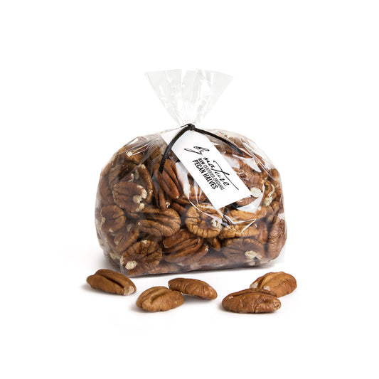 BY NATURE Pecan Halves, 500g - raw, certified organic at source.