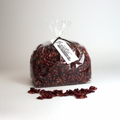 BY NATURE Dried Pomegranate Arils, 500g - preservative-free.