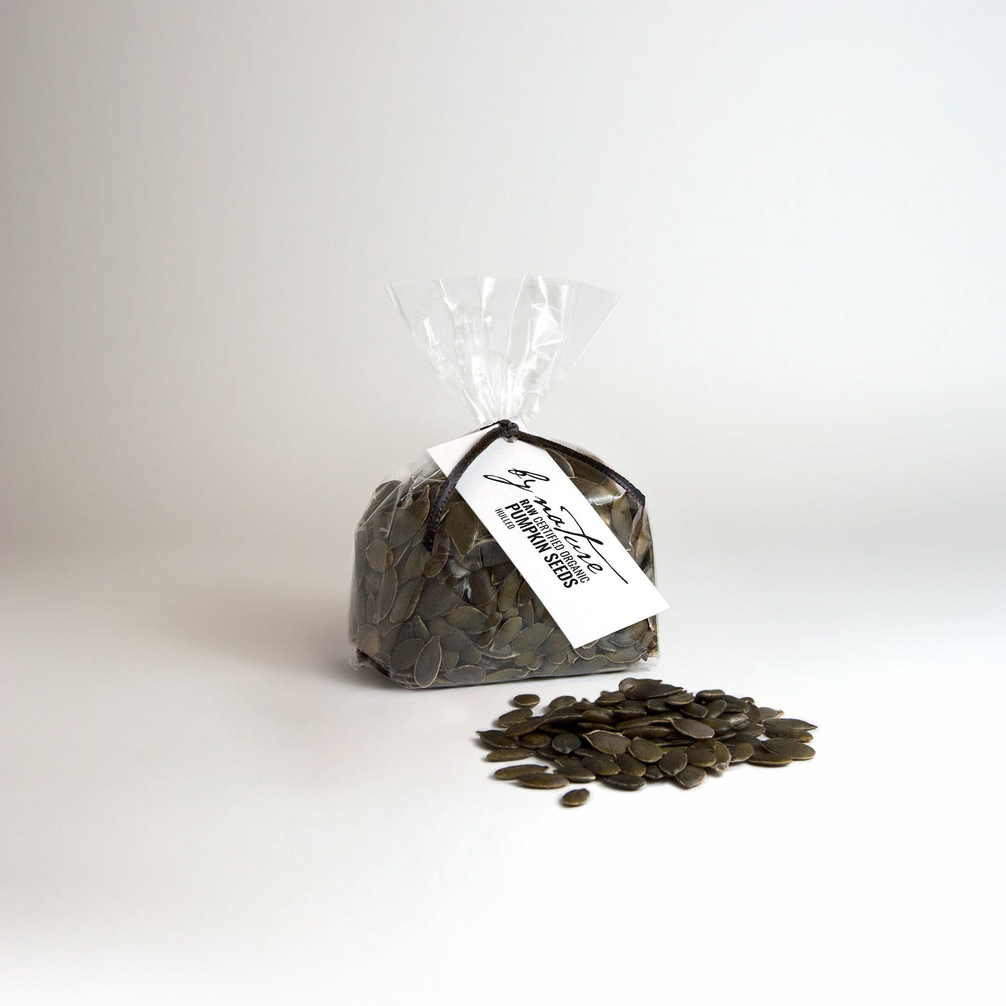 BY NATURE Pumpkin Seeds, 100g - hulled, raw, certified organic at source.