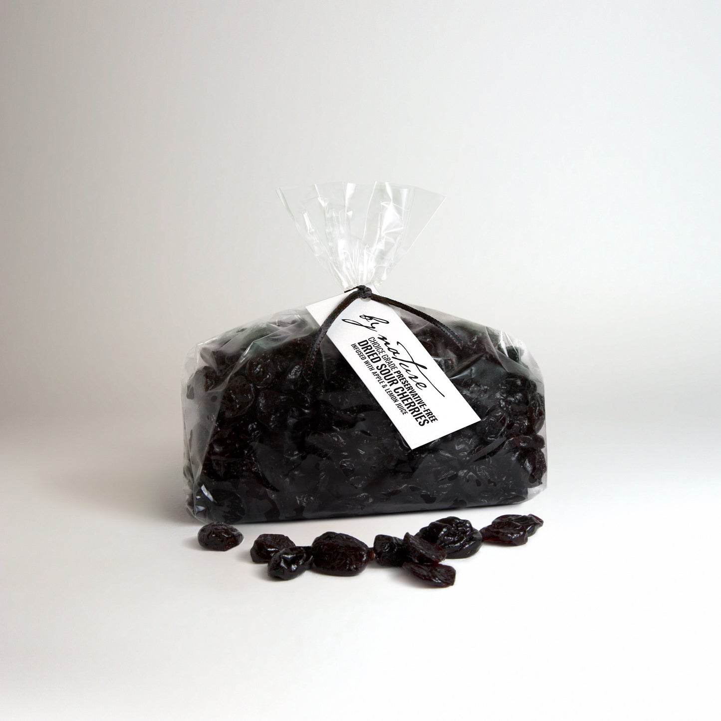 BY NATURE Dried Sour Cherries, 500g - apple juice infused, preservative-free.
