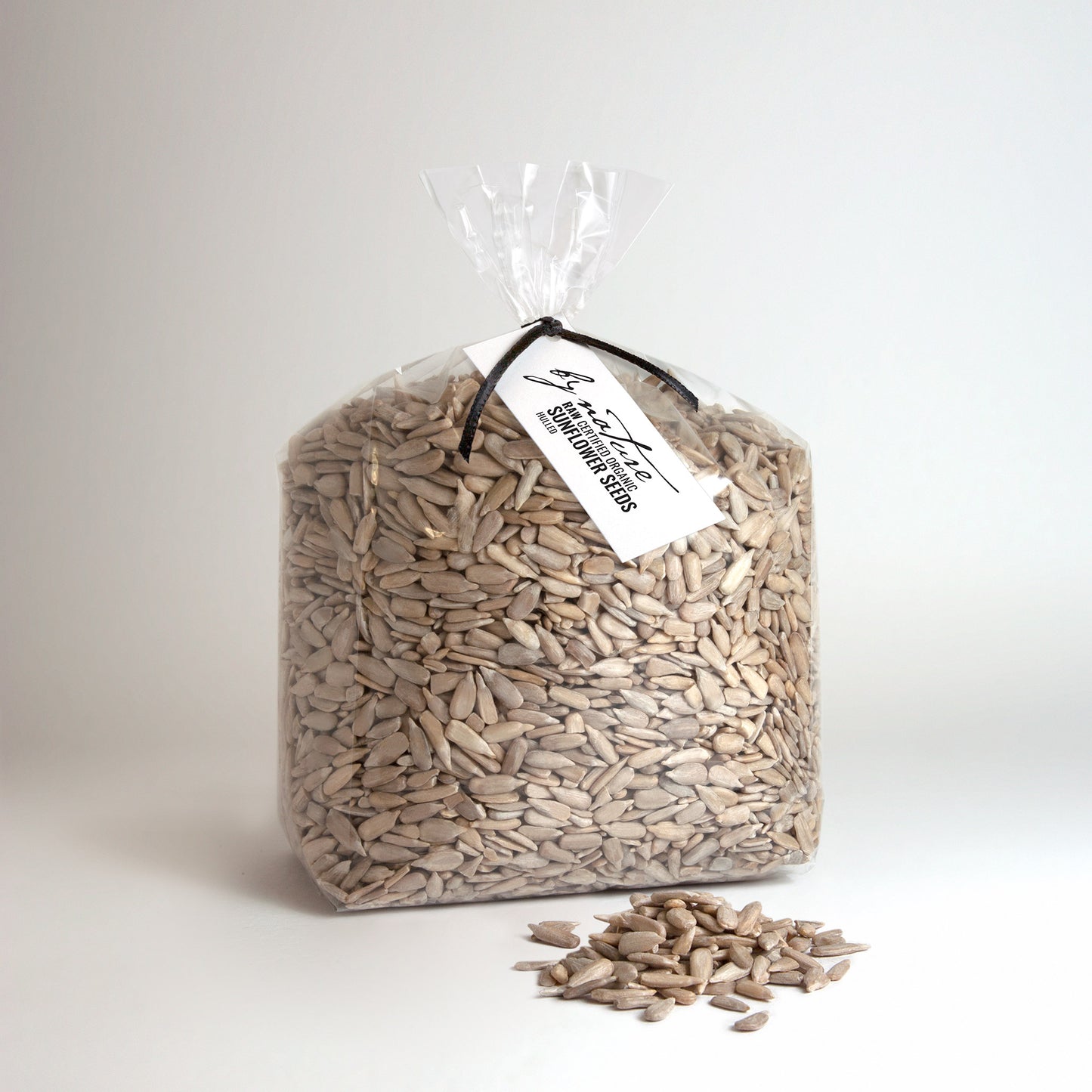 BY NATURE Sunflower Seeds, 1kg - hulled, raw, certified organic at source.